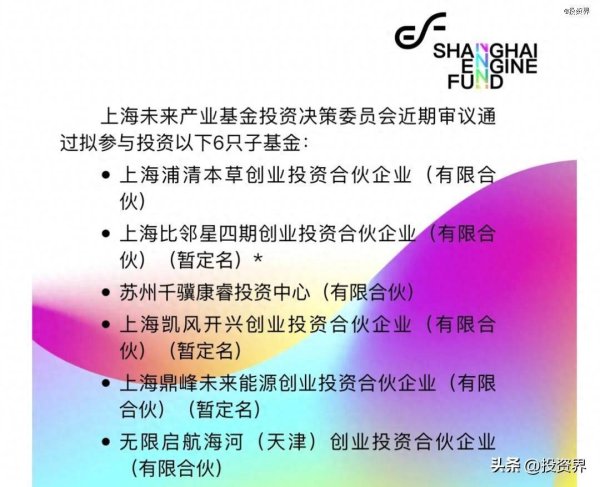 排名第一的炒股杠杆平台 刚刚，上海未来产业基金又出资了