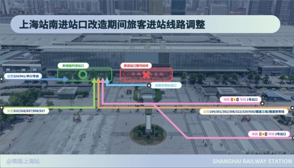 正规配资平台官方 上海火车站南进站口改造明天启动：预计明年1月底完工，将建风雨连廊